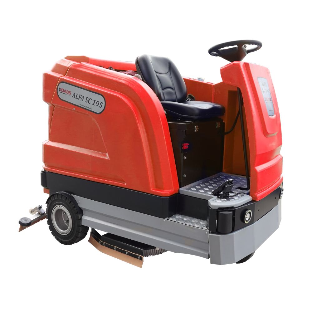 ماكينة غسيل وتجفيف الأرضيات الراكبة DASS Alfa SC195